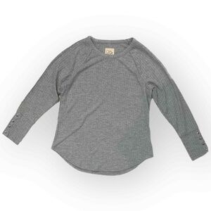 NWT CHASER Waffle Thermal Long Sleeve Tunic – Size XL – Heather Grey